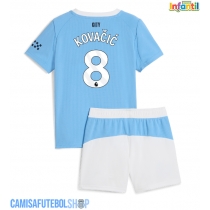 Camisa de time de futebol Manchester City Mateo Kovacic #8 Replicas 1º Equipamento Infantil 2025-26 Manga Curta (+ Calças curtas)